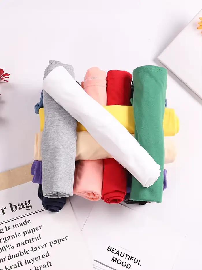 T-Shirts d'été à manches courtes et col rond pour femmes, couleur unie, confortables, assortis avec