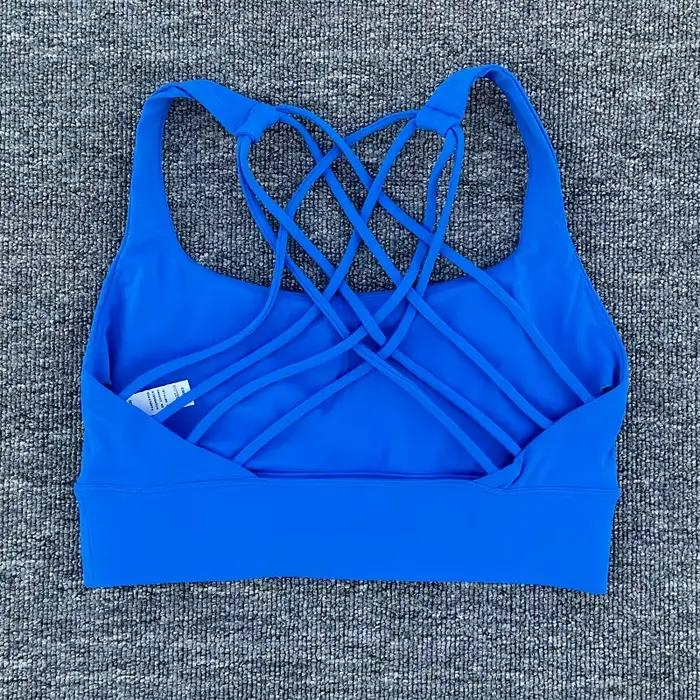 Soutien-gorge de sport pour femmes, Push Up, dos croisé, antichoc, course à pied, entraînement, sous