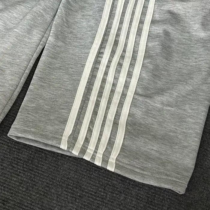 Pantalon décontracté à Double taille à carreaux pour femmes, ample, mode de rue, avec lettres brodée