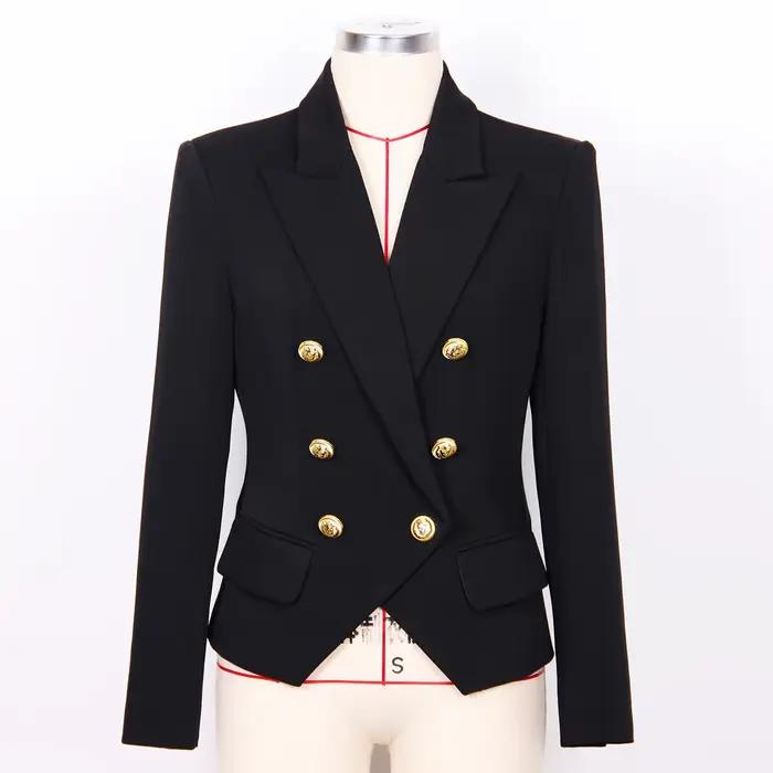 S-XXL trois couleurs 2023 mode nouveau solide Double boutonnage élégant Style CommPiedmont décontrac