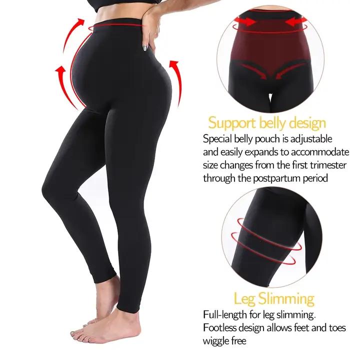 Leggings de maternité sur le ventre, pantalons de grossesse, collants de soutien du ventre taille ha