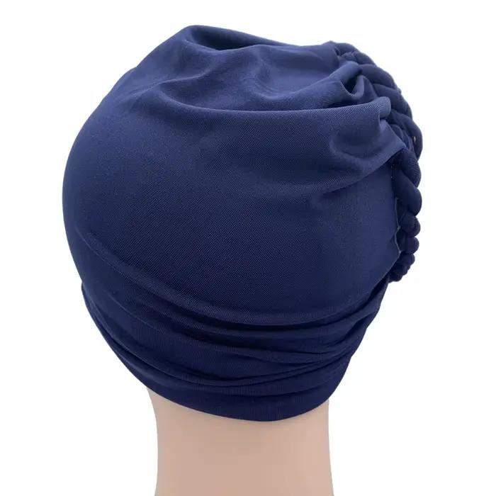 Diamants tresses Turban chapeau pour femmes musulman foulard Bonnet femme intérieur Hijabs arabe ban