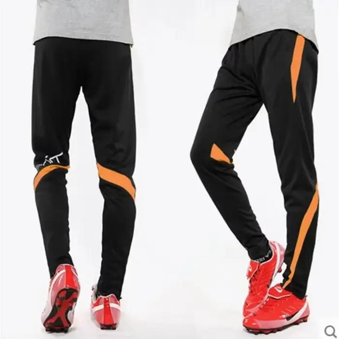 Pantalon de Sport pour hommes, avec poches à fermeture éclair, pour jogging, Football, survêtement d