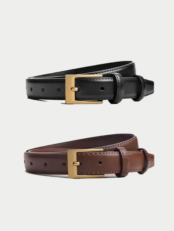 Ceinture femme mode haute qualité boucle ardillon ceinture véritable luxe souple ceinture en cuir PU