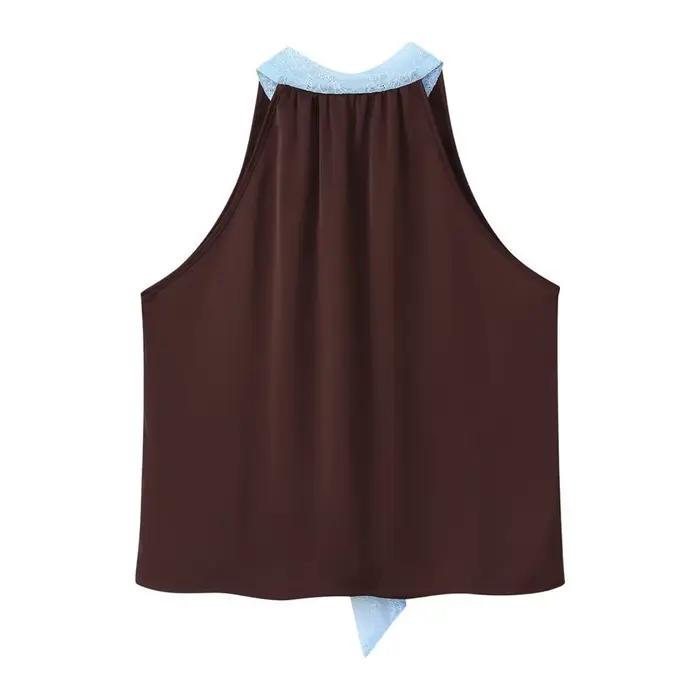 Femmes printemps été nouveau Sexy dentelle broderie épissage jupe ensemble femme élégant col en v à