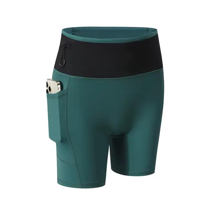 Short de compression avec poches pour femme, vêtements de sport à haute élasticité, entraînement spo