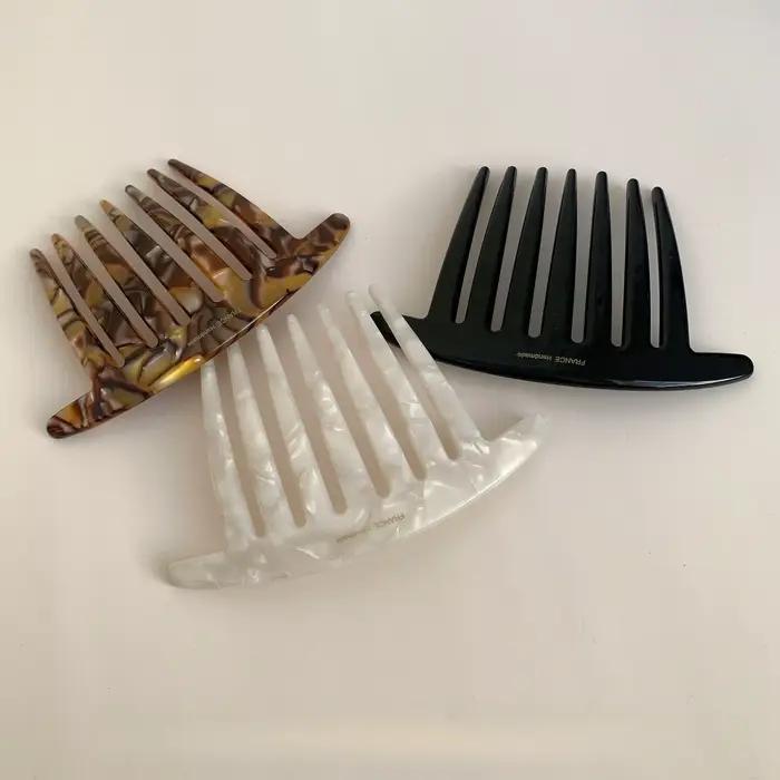 Épingle à cheveux française en forme de U, avec peigne à tête de boulette de viande, moderne, Simple