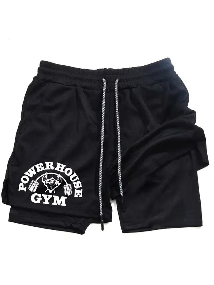 Short de sport à séchage rapide pour hommes, pantalon de Fitness 2 en 1, short d'exercice de course,