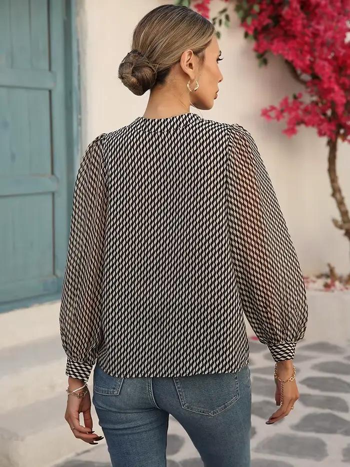 Printemps été chemises en mousseline de soie élégantes femmes Blouses pour un Look Chic mode dames h