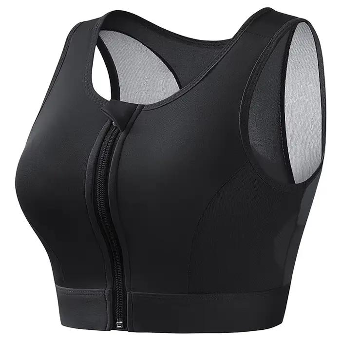 Soutien-gorge de sport grande taille pour femmes, haute résistance, absorbant les chocs, haut de cou