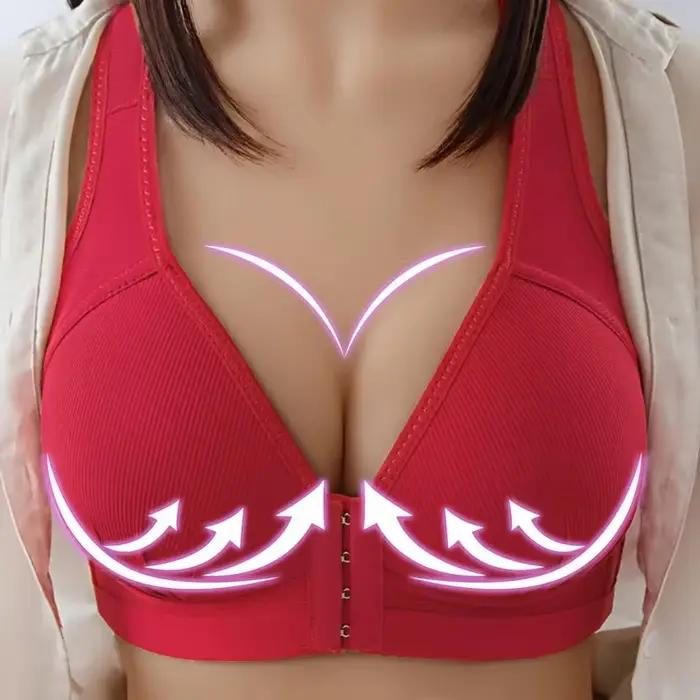 CXZD soutien-gorge de soutien complet femmes Lingerie sans fil fermeture avant Bralette respirant so