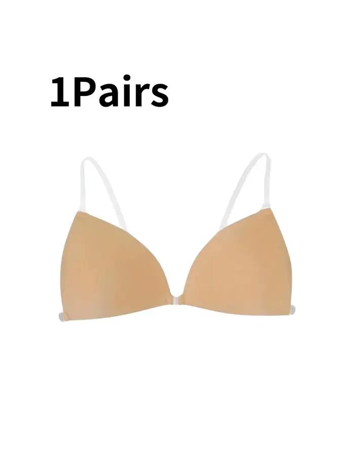 Soutien-gorge collant pour femmes, dos nu, robe de mariée, plongeant en Silicone, col en U profond,