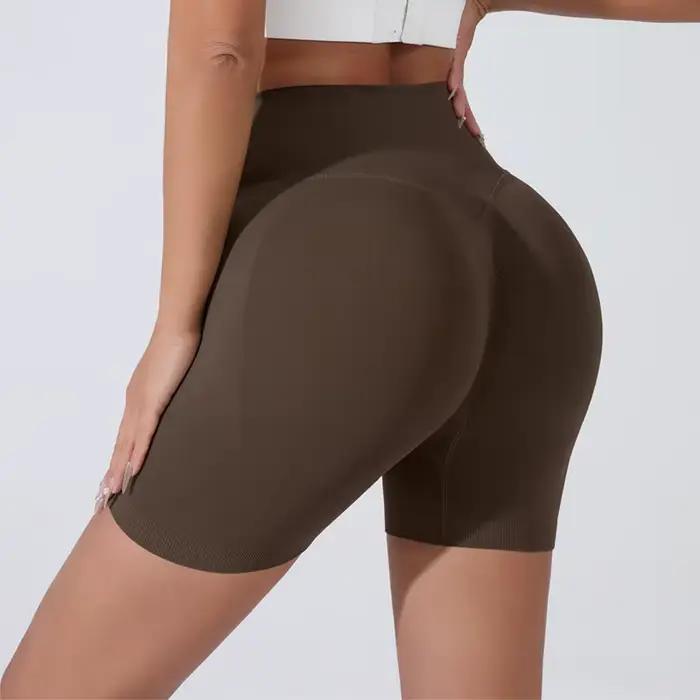Short de Yoga respirant taille haute pour femmes, collants courts de course, de cyclisme, d'entraîne