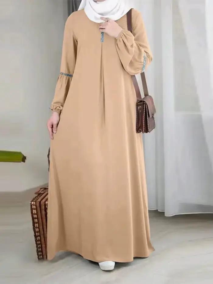 Abaya à manches longues pour femmes musulmanes, mode arabe, moyen-orient, Dubaï, marocain, robe de s