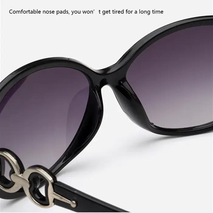 Nouvelle mode lunettes de soleil tendance grand cadre lunettes de soleil femmes dégradé rue Photo lu