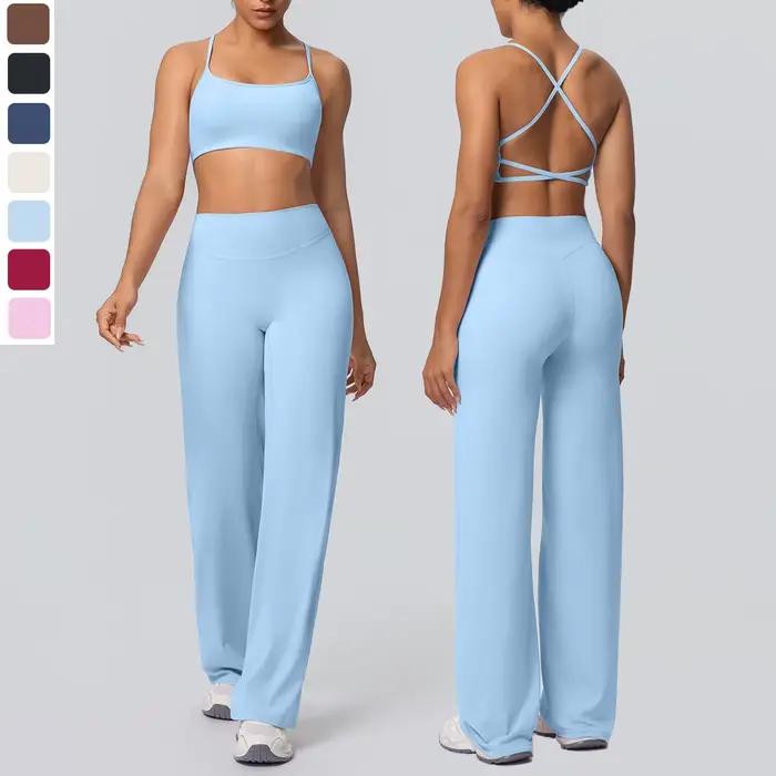Costume de sport de Yoga pour femmes, beau dos Sexy, sous-vêtements de Yoga avec coussinet de poitri