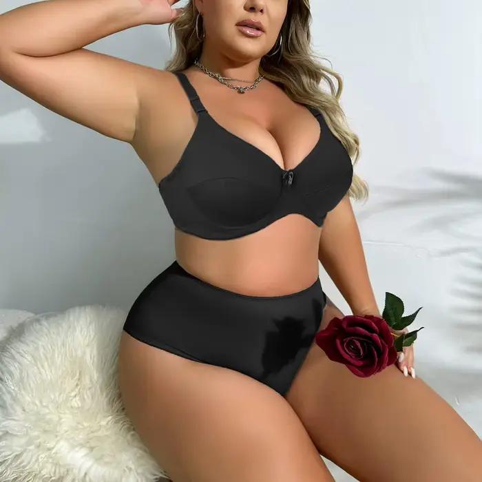 PARIFAIRY grande taille soutien-gorge et culotte pour femmes grande taille ensemble de soutien-gorge