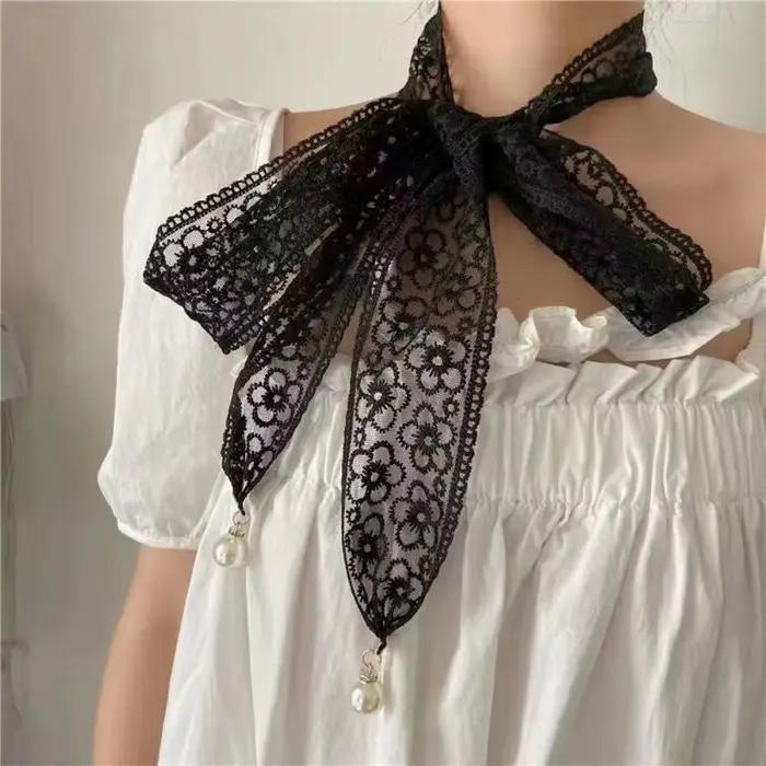 Ceintures de taille en dentelle décoratives pour femmes, élégantes, avec pendentif en perles, access