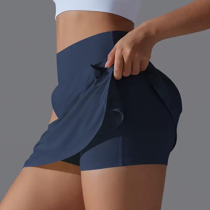 Jupe de Yoga pour Sports de plein air, jupe de Tennis, de Badminton, taille haute, respirante, pour