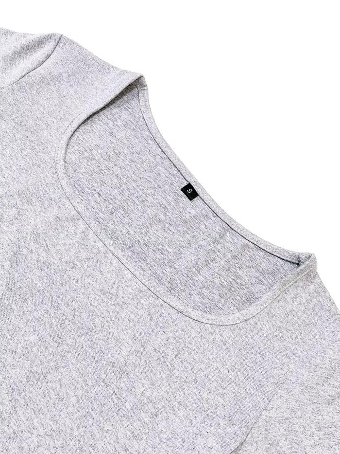 Robe moulante à col carré uni pour femmes, robe longue décontractée à manches courtes pour l'été, vê