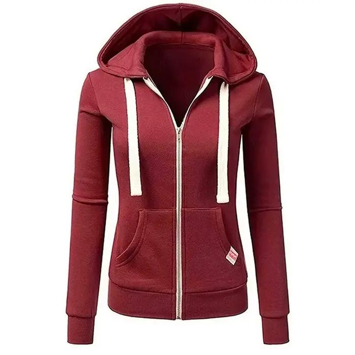 Sweat à capuche de sport personnalisé pour femmes, nouvelle mode automne/hiver, manches longues, cor
