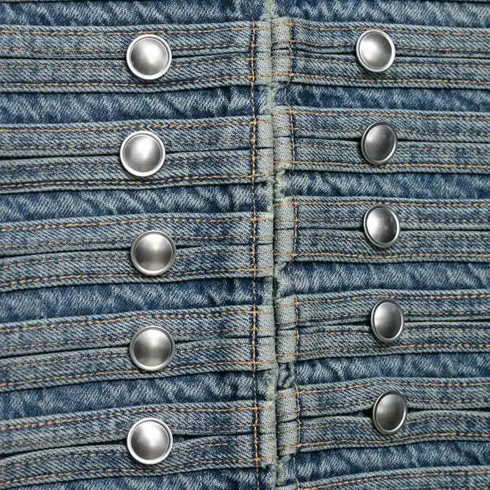 Veste en jean décontractée pour femme NLZGMSJ, collection Printemps 2026, à manches longues, col mon