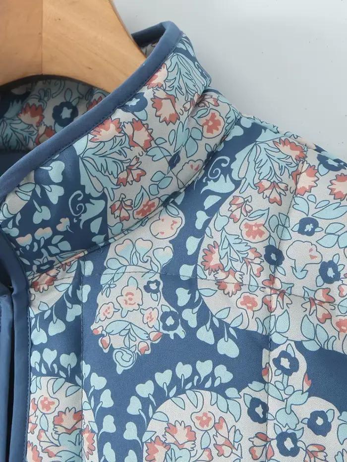 Pouvez-vous psylady-Veste rembourrée à manches longues pour femmes, Streetwear chic, Boho Floral, Co