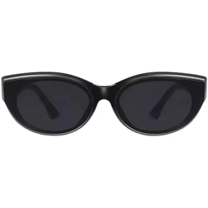 Nouveauté lunettes de soleil œil de chat femmes lunettes ovales marque Vintage elliptique carré lune