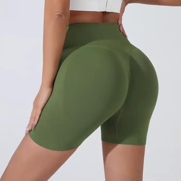 Short de Yoga respirant taille haute pour femmes, collants courts de course, de cyclisme, d'entraîne