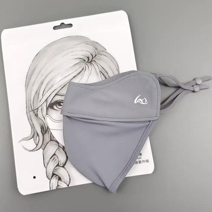 Nouveau Voile de Protection Solaire Fin 2025 en Soie Glacée pour le Visage, Masque d'Été, Protection
