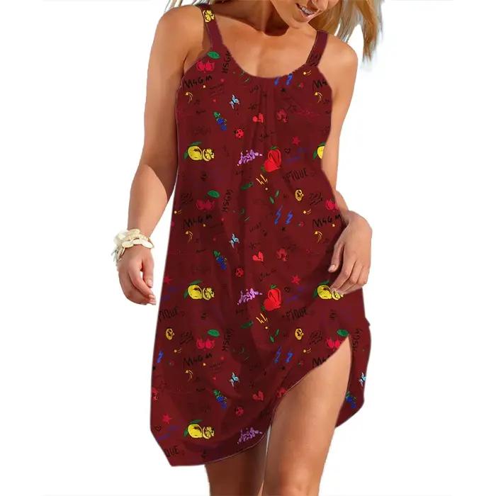 Robe d'été décontractée pour femmes, streetwear à fleurs, style pastChev, jupe en fibre