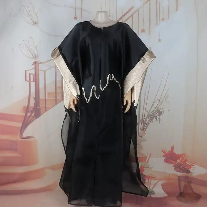 Ensemble deux pièces tendance avec lingerie en dentelle, robe boubou pour femmes, vêtements en tissu