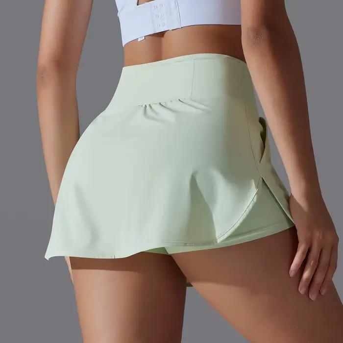 Jupe de Yoga pour Sports de plein air, jupe de Tennis, de Badminton, taille haute, respirante, pour