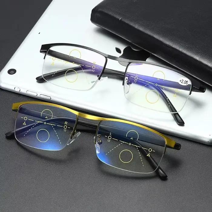 IENJOY – lunettes de lecture multifocales progressives intelligentes, demi-monture, double usage, An