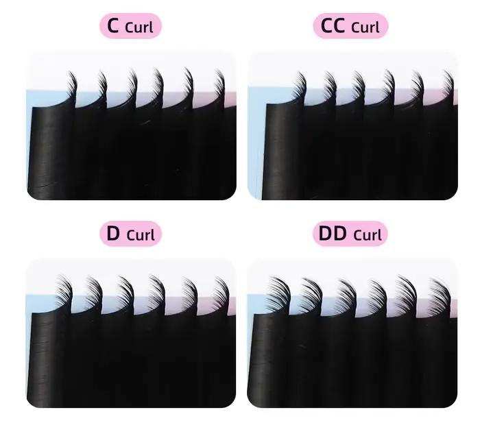 Rujade Russian Volume cils toutes tailles 6-20mm Faux vison Extensions de cils individuels longs/cou