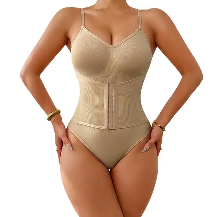 Combinaison amincissante Wechery pour femme avec crochets, réducteur de corps, ventre plat, gaine de