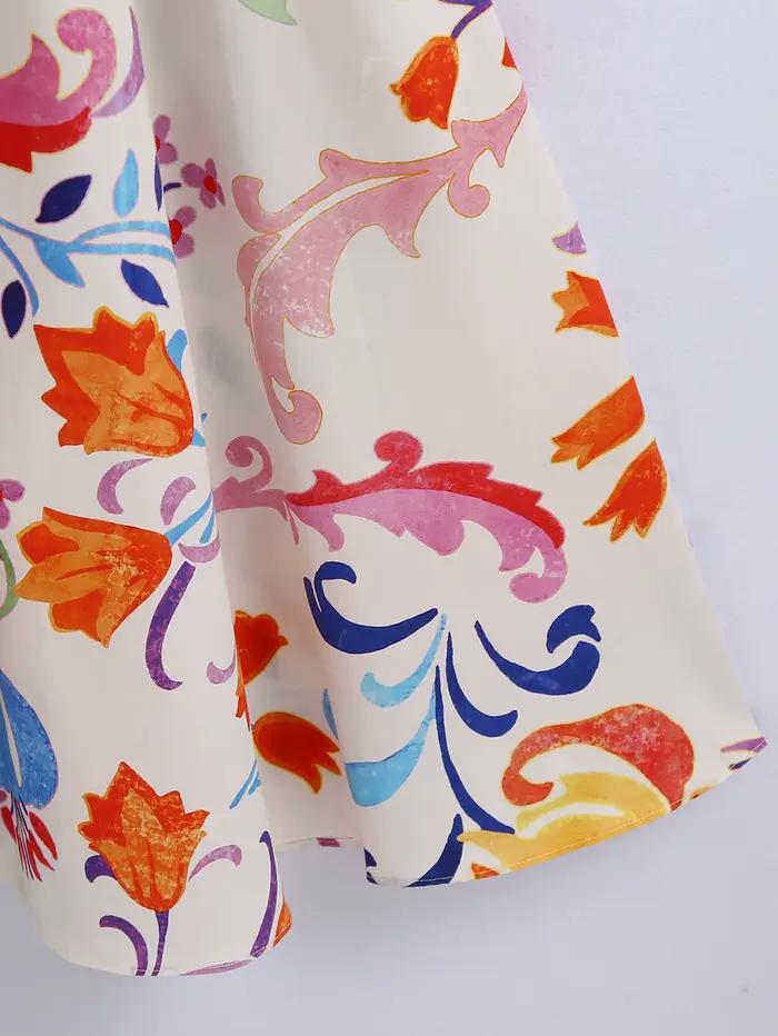 Robe Vintage à Imprimé Floral pour Femme, Totem, avec Nministériels d, Ceintures Féminines, Chemise