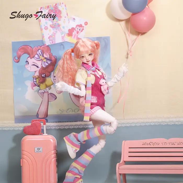 Poupée BJD Candy A 1/4 Bariy Style Dopamine Moderne Anime Fard à paupières irisé Hétérochromatique Jouets articulés Ensemble complet ShugaFairy