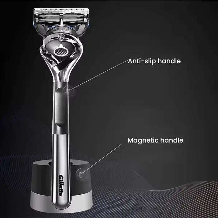 Gillette-Rasoir Fusion5 Profoetal pour Homme, Technologie d'avant Ball, 5 Couches, Bande de Lubrification, Rasoir de Sécurité Manuel