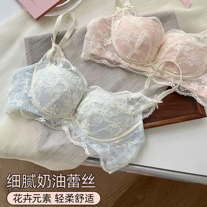 Lingerie en dentelle de style français - Nouveau design - Dos élégant, soutien-gorge qui rehausse et qui fait ressortir la poitrine
