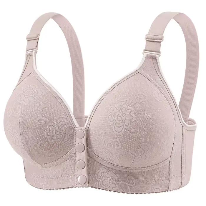 Soutien-gorge sans fil à fermeture frontale, grande taille, Style Camisole sans couture, sans armatures, bonnets fixes, léger, confortable, couverture complète