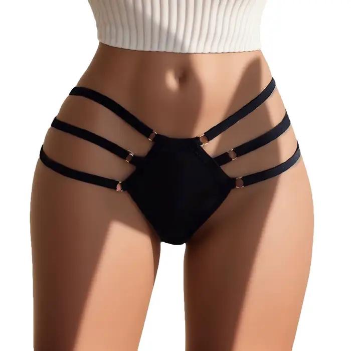 String femme bref sous-vêtements culotte Pantie fille haute string Sexy Lingerie string taille plaine Chic séduisante Lingerie pour les femmes