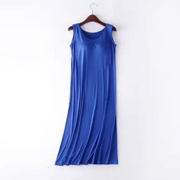 Vêtements de nuit sexy pour femmes, nouvelle collection d'été, chemise de nuit en coton modal, M-4XL