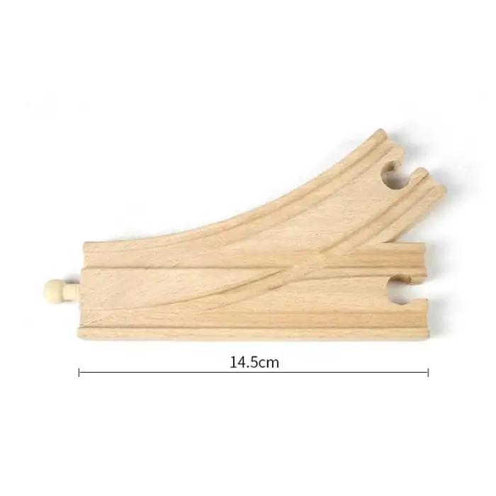 Nouvelle Intersection étoile voie de Train en bois accessoires de chemin de fer toutes les marques de ensemble de piste en bois jouets éducatifs pour les enfants