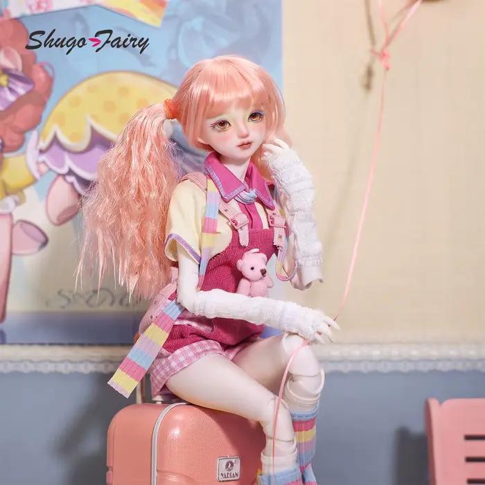 Poupée BJD Candy A 1/4 Bariy Style Dopamine Moderne Anime Fard à paupières irisé Hétérochromatique Jouets articulés Ensemble complet ShugaFairy
