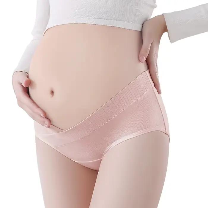 Culottes en coton pour femmes enceintes avec soutien abdominal pour maternité sous-vetements confortables et respirants toutes saisons