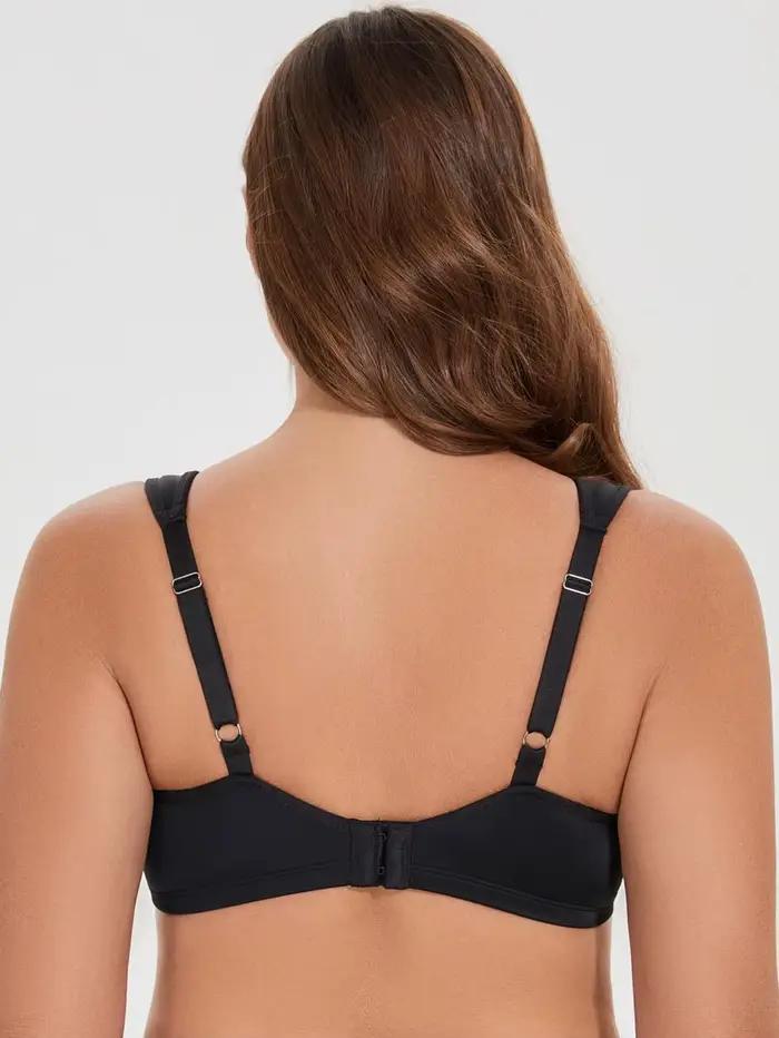 MELENECA Soutien-gorge minimiseur sans couture sans doublure confortable grande taille à armatures pour femme