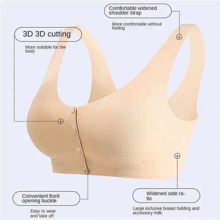 Soutien-gorge confortable pour mastectomie, 75-95ABC, P toxique avec poches pour seins en silicone pour cancer du sein, lingerie pour femme