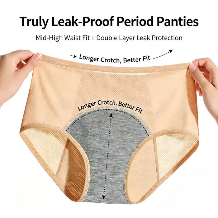 Culottes menstruelles pour femmes, sous-vêtements de période menstruelle grande taille, slips physiologiques imperméables pour filles + cadeau, 2-3-5 pièces