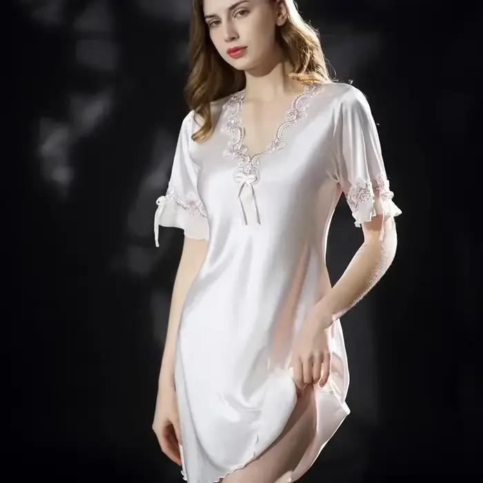 Chemise de nuit d'été pour femmes, vêtements de nuit pour femmes, chemise de nuit, lingerie sexy, vêtements d'intérieur pour femmes, nouvelle collection